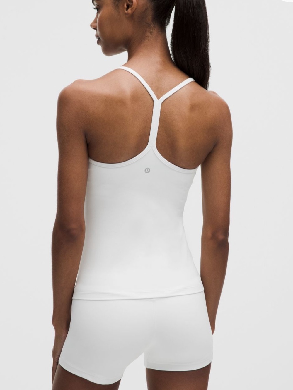 White Lululemon Flow Y Tank Top